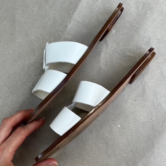 J crew white leather Slide Sandal - Picture 3 of 7